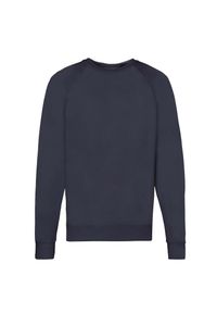 FRUIT OF THE LOOM - Lekka Raglanowa Bluza Unisex Dla Dorosłych. Kolor: niebieski. Długość rękawa: raglanowy rękaw