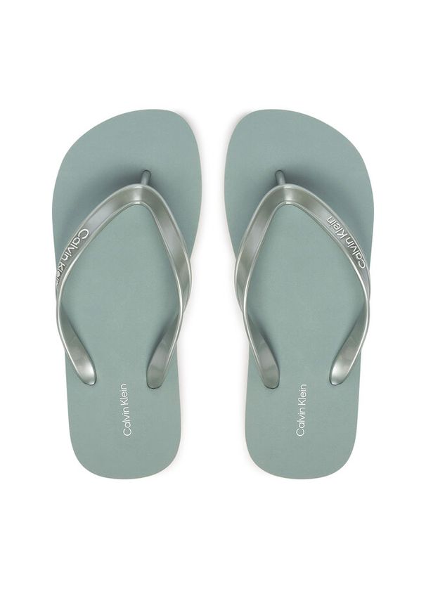 Japonki Calvin Klein. Kolor: zielony