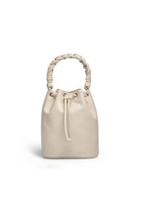 W.KRUK TOREBKA BUCKET BAG LONGPLAY - FDH/T018-SM. Materiał: z tłoczeniem, skórzane. Styl: klasyczny, elegancki. Rodzaj torebki: na ramię