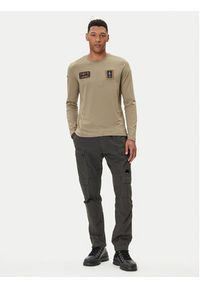 Aeronautica Militare Longsleeve 252TS2488UJ00710 Khaki Regular Fit. Kolor: brązowy. Materiał: bawełna. Długość rękawa: długi rękaw #3