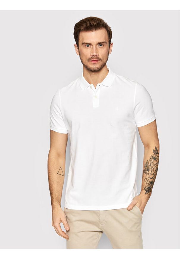 Marc O'Polo Polo B21 2266 53000 Biały Regular Fit. Typ kołnierza: polo. Kolor: biały. Materiał: bawełna