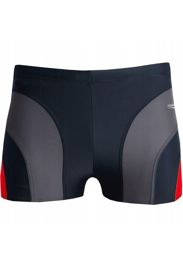 Aqua Speed - Męskie Spodenki Kąpielowe Sasha. Kolor: czerwony, szary, wielokolorowy. Styl: sportowy