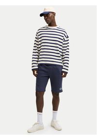 Jack & Jones Szorty sportowe Gordon Brandon 12292136 Granatowy Regular Fit. Kolor: niebieski. Materiał: bawełna. Styl: sportowy #4