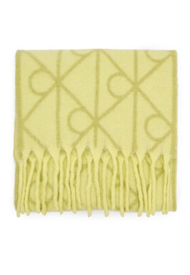 Calvin Klein Szalik Emblem Aop Brushed LV04D8072G Zielony. Kolor: zielony. Materiał: nylon, poliamid