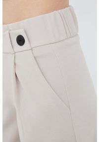 JDY spodnie damskie kolor beżowy fason culottes high waist. Stan: podwyższony. Kolor: beżowy #2