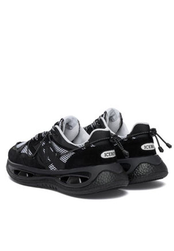 Iceberg Sneakersy Space IU185503 Czarny. Kolor: czarny. Materiał: skóra
