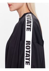 ROTATE Bluza Long 700162100 Czarny Relaxed Fit. Kolor: czarny. Materiał: syntetyk