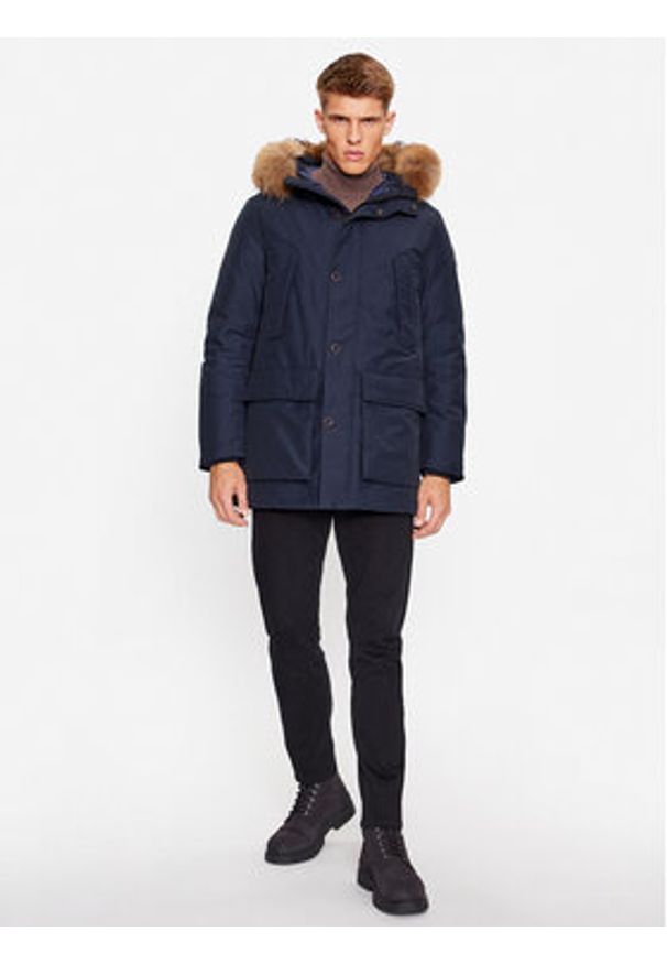 Bomboogie Kurtka puchowa CM 228P T GKG3 Granatowy Regular Fit. Kolor: niebieski. Materiał: syntetyk, bawełna