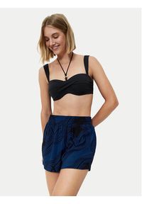 Triumph Szorty materiałowe Beach MyWear 10222167 Granatowy Regular Fit. Kolor: niebieski. Materiał: wiskoza
