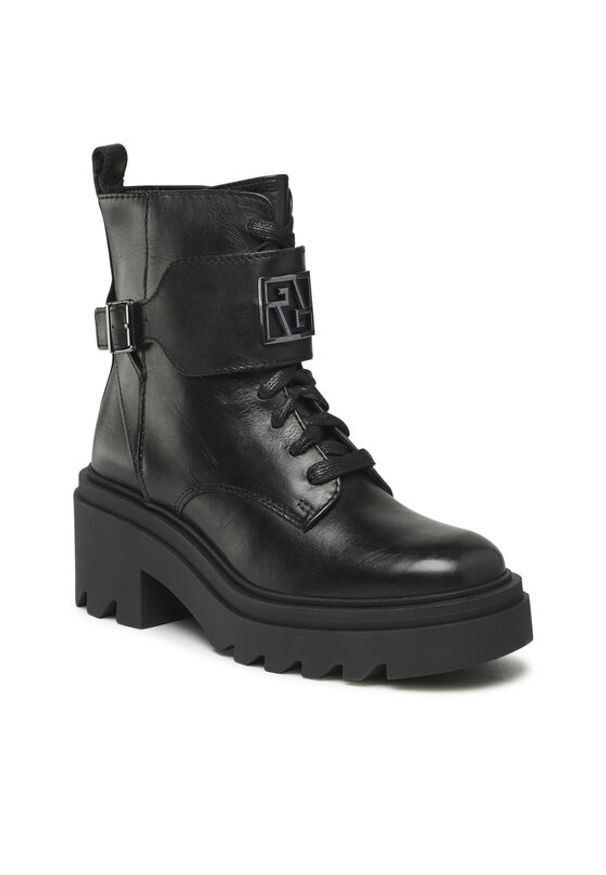 Gino Rossi - GINO ROSSI Trzewiki RST-CIRCLE-07 Czarny. Kolor: czarny. Materiał: skóra