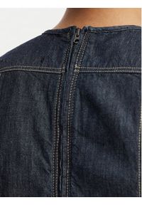 G-Star RAW - G-Star Raw Sukienka jeansowa D29077-D539 Granatowy Regular Fit. Kolor: niebieski. Materiał: bawełna #5