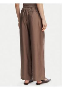 Marella Spodnie materiałowe Quiz 2613131105 Brązowy Relaxed Fit. Kolor: brązowy. Materiał: jedwab #2