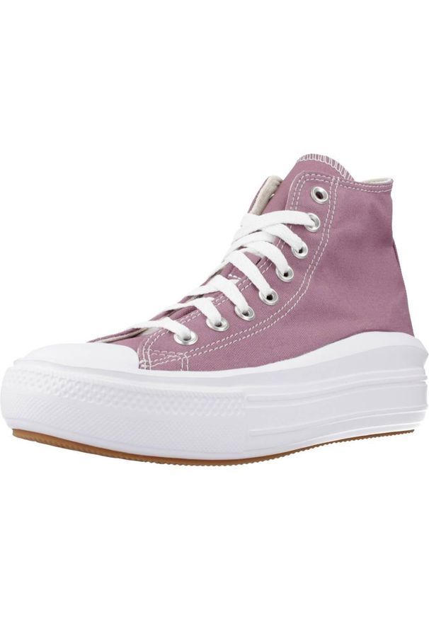 Tenisówki Converse Model Chuck Taylor All Star Move Hi Kolor Fioletowy. Kolor: fioletowy. Materiał: tkanina