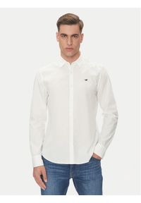 Mustang Koszula Canton 1016238 Biały Slim Fit. Kolor: biały. Materiał: bawełna