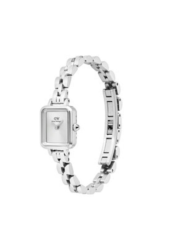 Daniel Wellington Zegarek Quadro Mini Arch DW00100844 Srebrny. Kolor: srebrny