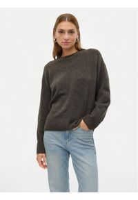 Vero Moda Sweter Boom 10320463 Brązowy Loose Fit. Kolor: brązowy. Materiał: syntetyk