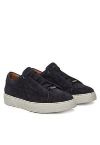 BOSS Sneakersy Gary Tenn Sdbuwv 50538983 Granatowy. Kolor: niebieski. Materiał: skóra, zamsz