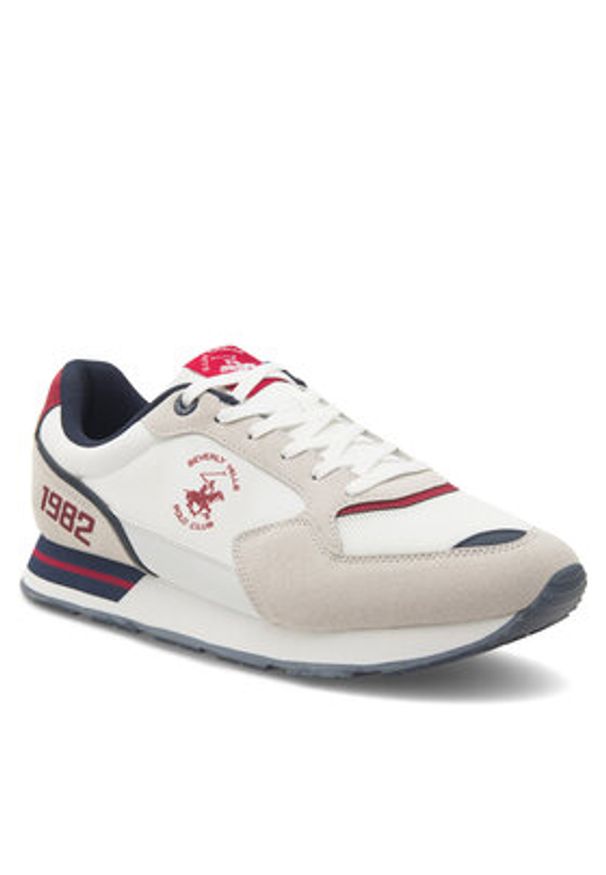 Beverly Hills Polo Club Sneakersy MILO-01 Biały. Kolor: biały. Materiał: materiał
