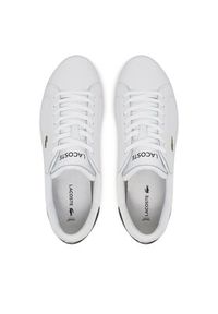 Lacoste Sneakersy Powercourt 7-49SMA0081 Biały. Kolor: biały. Materiał: skóra