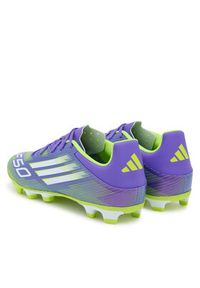 Adidas - adidas Buty do piłki nożnej F50 Club Firm/Multi-Ground Boots JI0043 Fioletowy. Kolor: fioletowy. Materiał: skóra