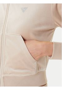 Guess Bluza V3BQ22 K0232 Beżowy Regular Fit. Kolor: beżowy. Materiał: syntetyk
