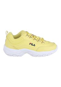 Buty do chodzenia damskie Fila Strada Low. Kolor: żółty. Materiał: syntetyk, materiał. Szerokość cholewki: normalna. Sport: turystyka piesza