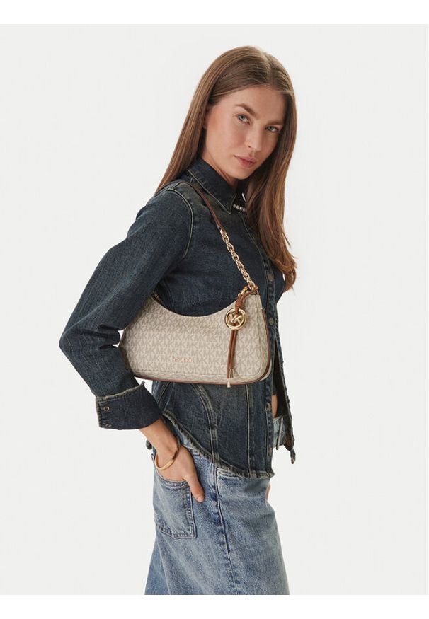 MICHAEL Michael Kors Torebka 32R6GY5W6B Écru. Kolor: kremowy. Materiał: skórzane