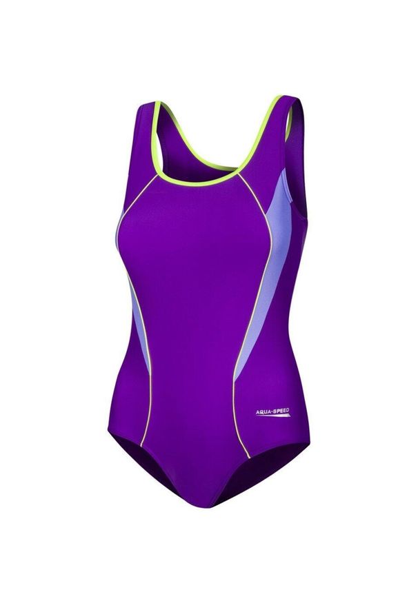 Strój pływacki damski jednoczęściowy Aqua Speed Kate. Kolor: fioletowy, różowy, wielokolorowy