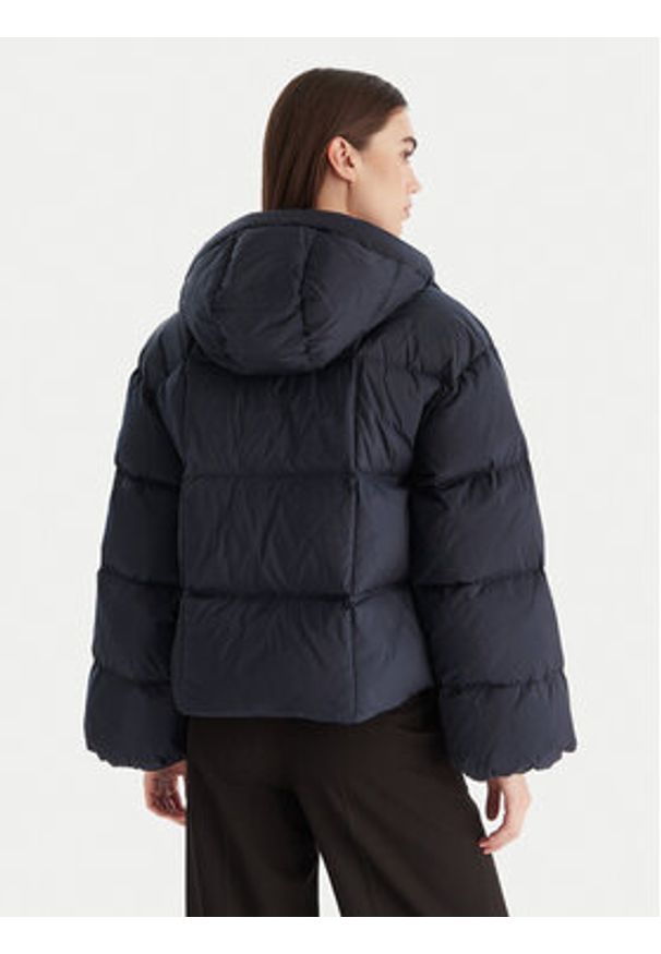 Calvin Klein Kurtka puchowa LV044D525G Granatowy Relaxed Fit. Kolor: niebieski. Materiał: syntetyk