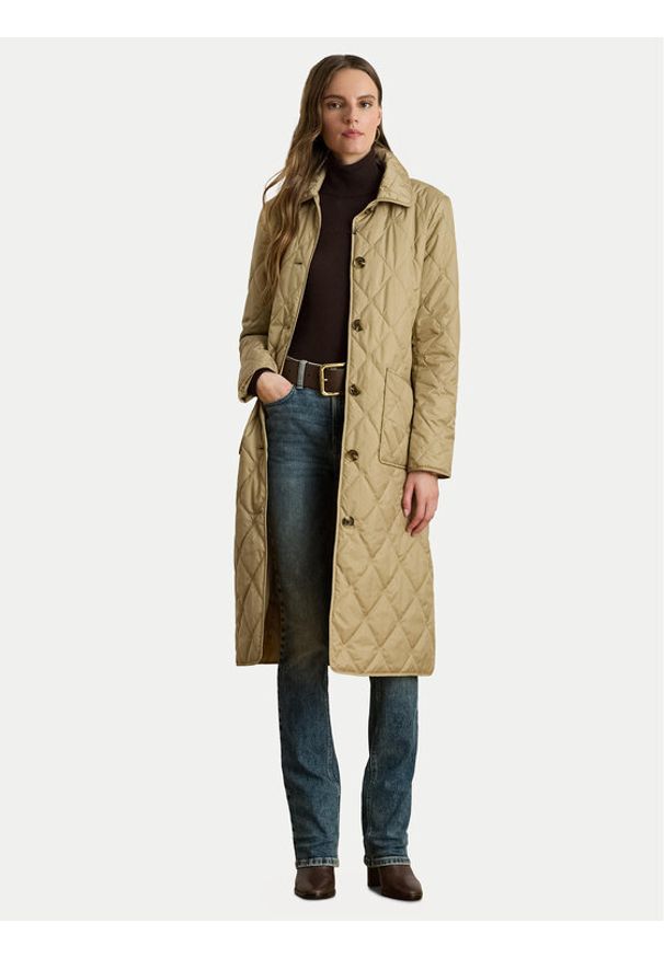 Lauren Ralph Lauren - LAUREN RALPH LAUREN Kurtka puchowa 297980103002 Beżowy Straight Fit. Kolor: beżowy. Materiał: syntetyk