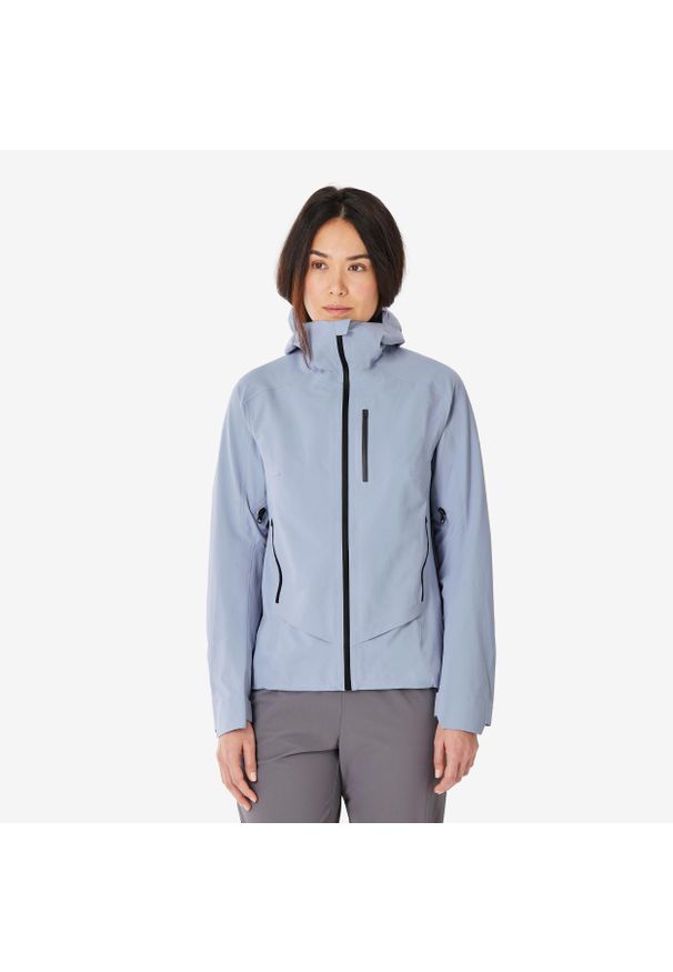 quechua - Kurtka turystyczna damska Quechua MH900 wodoodporna. Kolor: fioletowy. Materiał: materiał