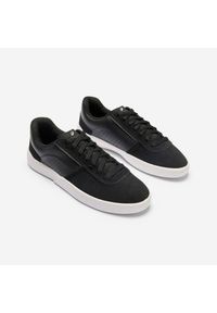 Decathlon - Buty na deskorolkę niskie "cupsole" dla dorosłych Crush 500 czarno-białe. Kolor: biały, czarny, wielokolorowy. Materiał: kauczuk, skóra. Sport: skateboard