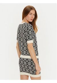 Elisabetta Franchi Sweter MK-19B-47E2-V250 Czarny Regular Fit. Kolor: czarny. Materiał: wiskoza, syntetyk #8