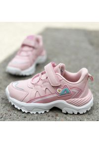 American Club - Różowe sportowe buty dziecięce AMERICAN CLUB AA25/22. Kolor: różowy. Materiał: skóra #1