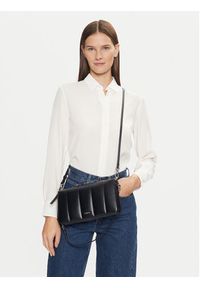 Calvin Klein Torebka Line Quilt Shoulder Bag K60K612787 Czarny. Kolor: czarny. Materiał: skórzane