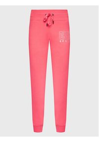 DKNY Sport Spodnie dresowe DP2P3120 Różowy Regular Fit. Kolor: różowy. Materiał: bawełna #3