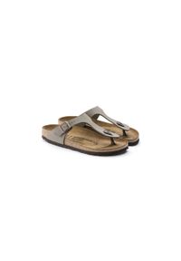 Buty do chodzenia damskie Birkenstock Gizeh. Kolor: szary. Materiał: nubuk. Styl: elegancki