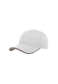 ATLANTIS - Czapka Z Daszkiem Zoom Piping Sandwich Sports 6 Panel Contrast. Kolor: biały