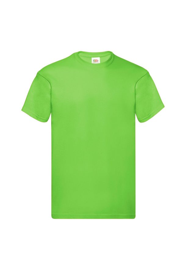 FRUIT OF THE LOOM - Oryginalna Koszulka Męska. Kolor: zielony, żółty, wielokolorowy