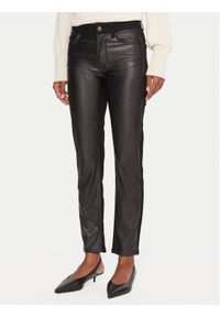 Liu Jo Spodnie z imitacji skóry UF5035 E0747 Czarny Skinny Fit. Kolor: czarny. Materiał: bawełna