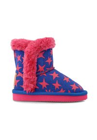 Agatha Ruiz de la Prada śniegowce dziecięce kolor niebieski. Nosek buta: okrągły. Kolor: niebieski. Materiał: polar, guma #1