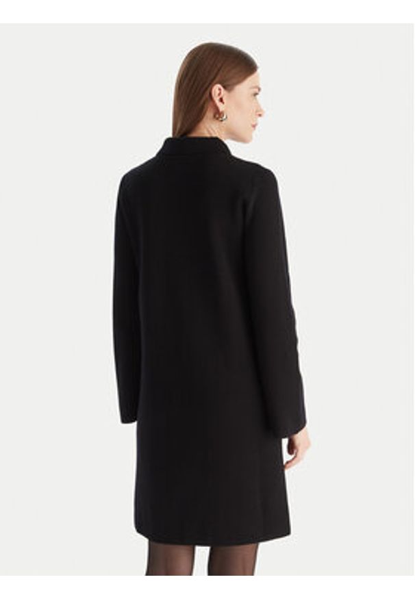 Luisa Spagnoli Sukienka dzianinowa Magilla 100109 Czarny Regular Fit. Kolor: czarny. Materiał: wełna