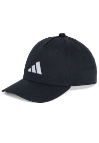 Adidas - Czapka adidas Sportswear JD1328 - czarna. Kolor: czarny. Materiał: bawełna, tkanina. Sezon: lato. Styl: klasyczny, casual