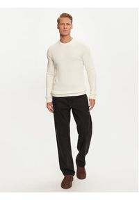 Calvin Klein Jeans Sweter J30J324598 Écru Regular Fit. Materiał: bawełna