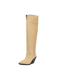 Badura Kowbojki EO-BRAYLE-01 Beżowy. Kolor: beżowy. Materiał: zamsz, skóra #5