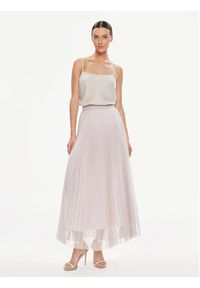 Imperial Spódnica plisowana GHK7HQCP Écru Regular Fit. Materiał: syntetyk #5