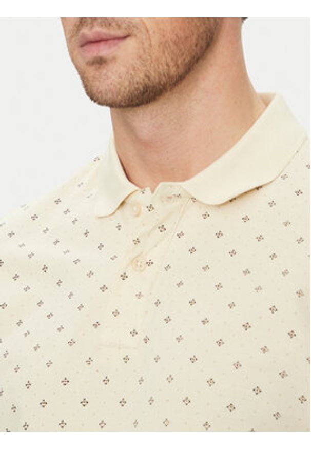 Blend Polo 20718261 Beżowy Regular Fit. Typ kołnierza: polo. Kolor: beżowy. Materiał: bawełna