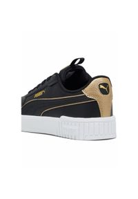 Puma - Damskie sneakersy Carina 2.0 Pop Up Metallics PUMA Black Gold White. Kolor: żółty, biały, wielokolorowy, czarny