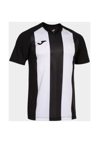 T-shirt Joma Inter IV Czarny i Biały - Sportowy i Oddychający. Kolor: czarny, biały, wielokolorowy. Materiał: poliester. Sport: piłka nożna