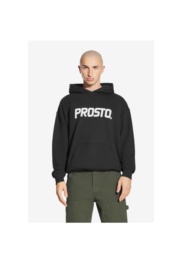 Bluza sportowa męska Prosto Big Log z kapturem. Typ kołnierza: kaptur. Kolor: czarny